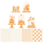 Tonic Bell Jar Die And Stencil Set 5413e mock up samples