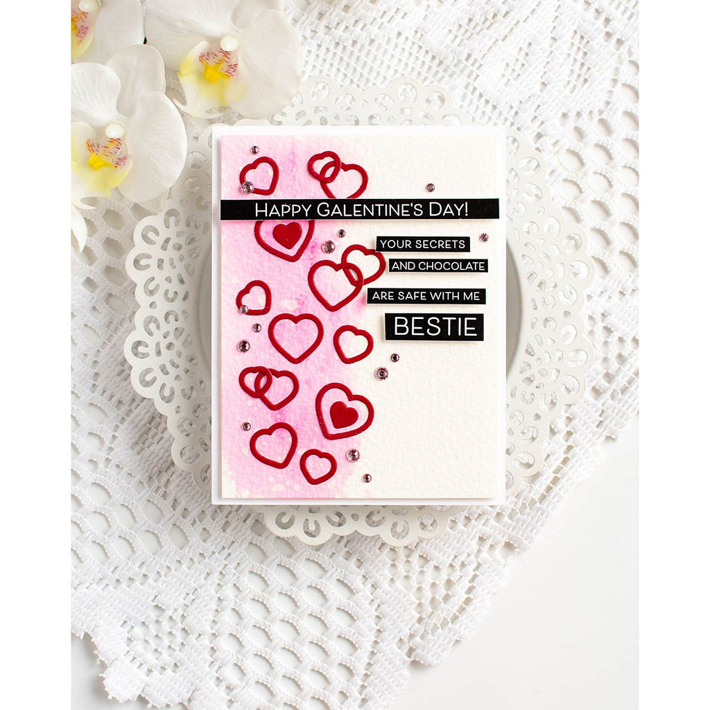 Simon Says Stamp Tons of Hearts Frames Wafer Dies 1539sdc Heart to Heart Galentine's Day Card | color-code:ALT02