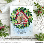 Pretty Pink Posh Winter Birds Clear Stamps birdhouse