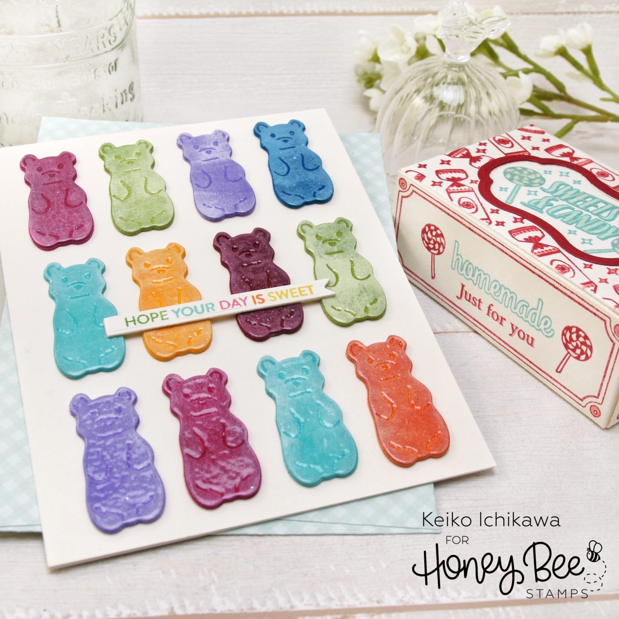 Honey Bee Mini Messages Banners Die Set hbds-mmban Sweet Day Card