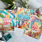 Tim Holtz Distress Embossing Glaze Spiced Marmalade Ranger tde79217 Bright Happy Birthday Cards