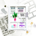 Waffle Flower SHELVES ADDITIONS Dies 421046 one more chapter | color-code:ALT01