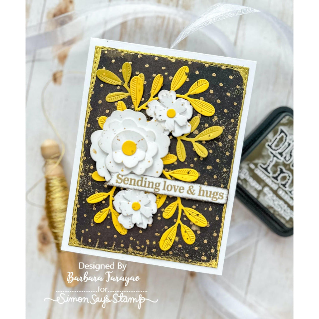 Tim Holtz Distress Scorched Timber January 2024 Ink Pad And Reinker Bundle Ranger Sending Love And Hugs Card