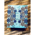Riley And Company Funny Bones Ho Ho Holy Crap Cling Rubber Stamp rwd-1201 sparkly snowflakes