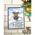 Riley And Company Funny Bones Complete Paralysis Cling Rubber Stamp rwd-1177 zen