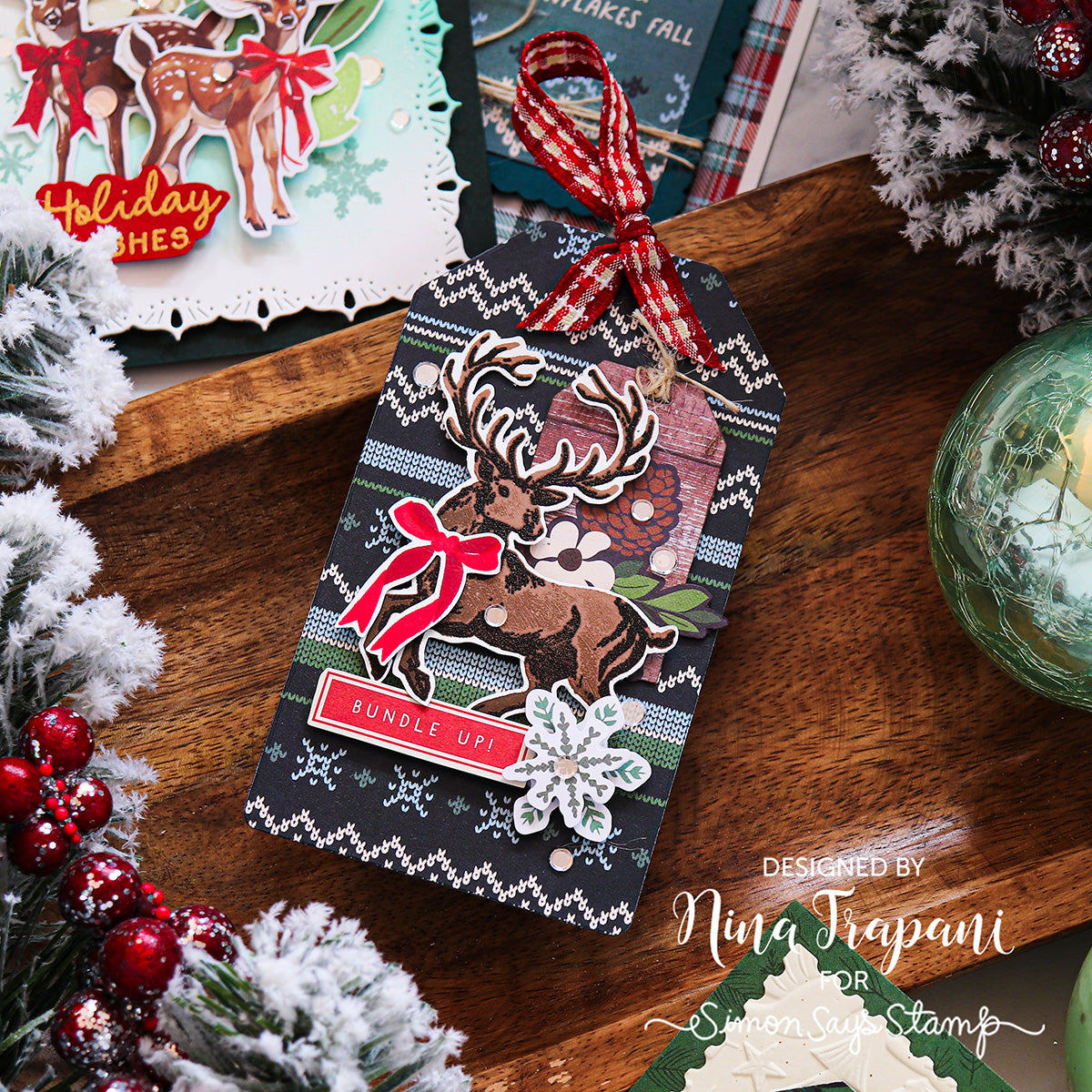 Simon Says Clear Stamps Warmth and Wonder 2339ssc Holiday Tag
