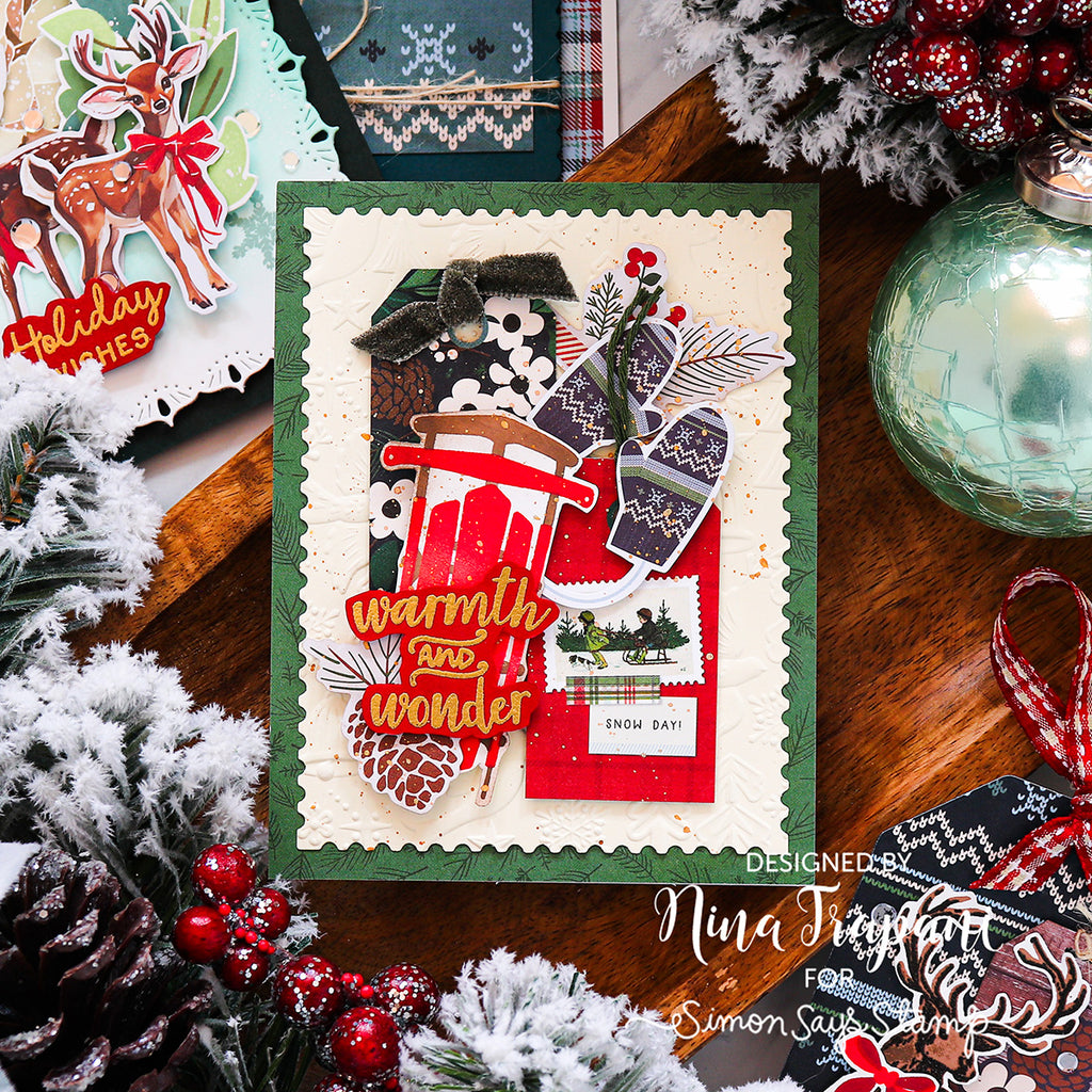 Simon Says Clear Stamps Warmth and Wonder 2339ssc Holiday Card