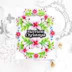 Waffle Flower Folk Art Frame Matching Dies 421444 merriest christmas | color-code:ALT01