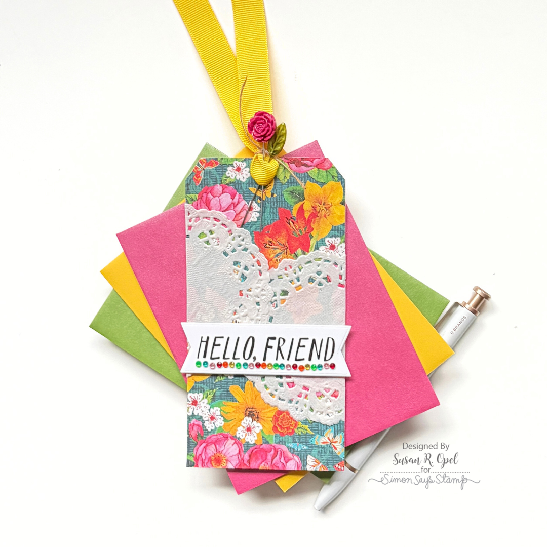 Simon Says Stamp EZ Strips XL Basics set1169xlb Hello Tag | color-code:ALT05