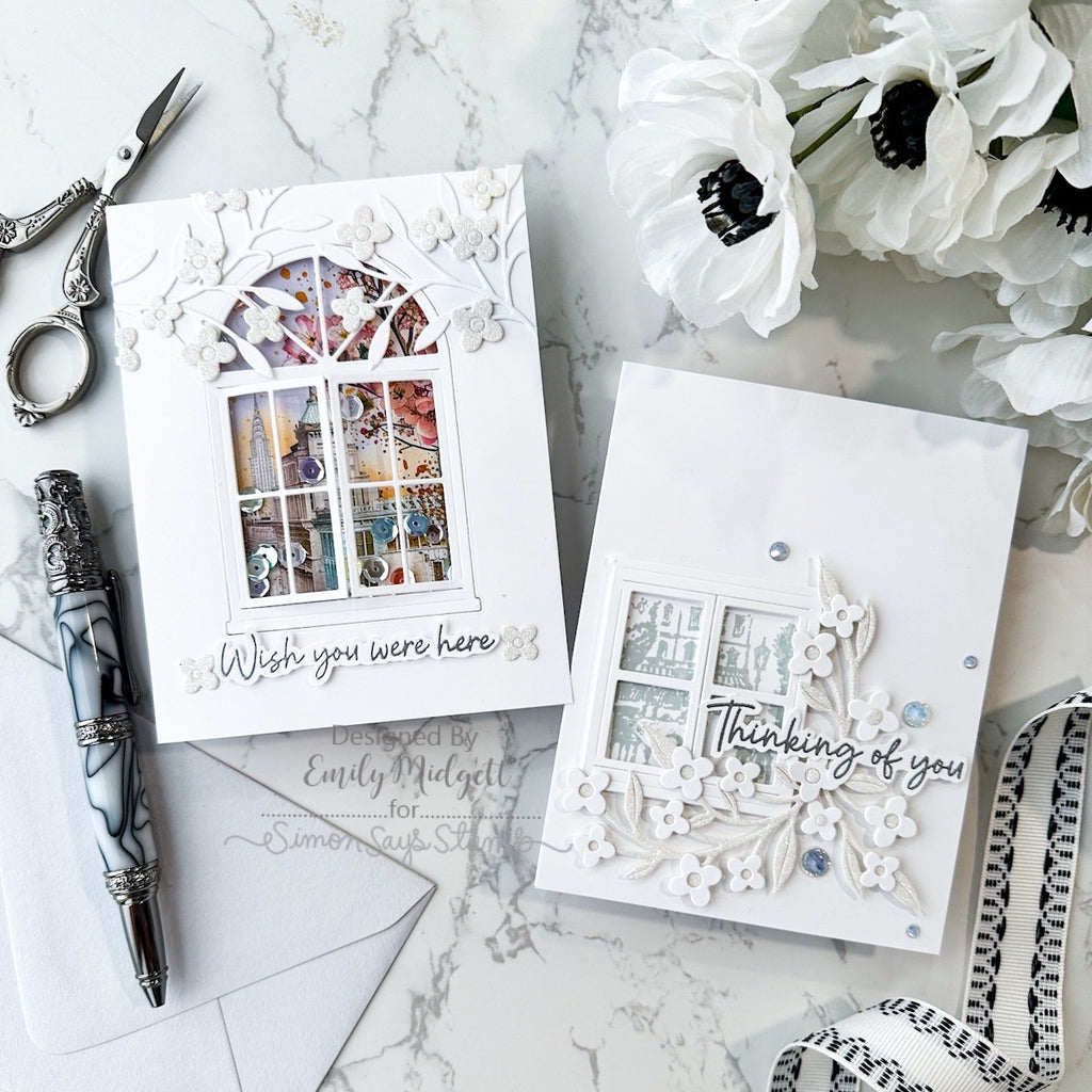 Simon Says Stamp Window Trio Wafer Dies 1401sd Elegant Window Cards | color-code:ALT13