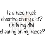 Riley And Company Funny Bones Cheating On My Tacos Clear Stamp rwd-1272*