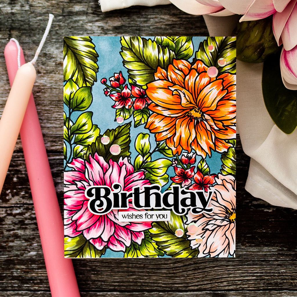 Simon Says Stamp And Dies Elegantly Modern Greetings set634em Dear Friend Birthday Card | color-code:ALT03