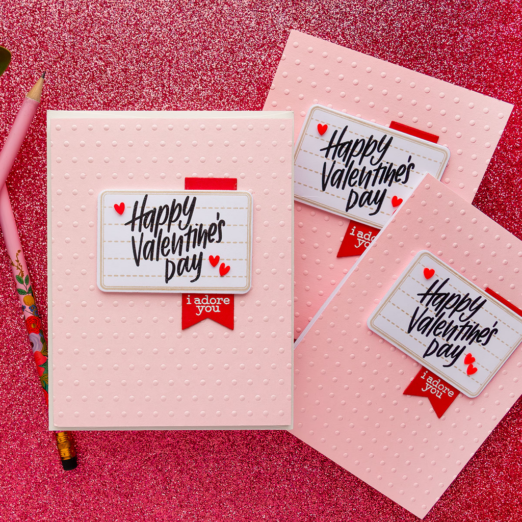 Simon Says Stamp! Simon Says Stamps and Dies MIXED LABELS set464ml Valentine's Day Cards  | color-code:ALT01