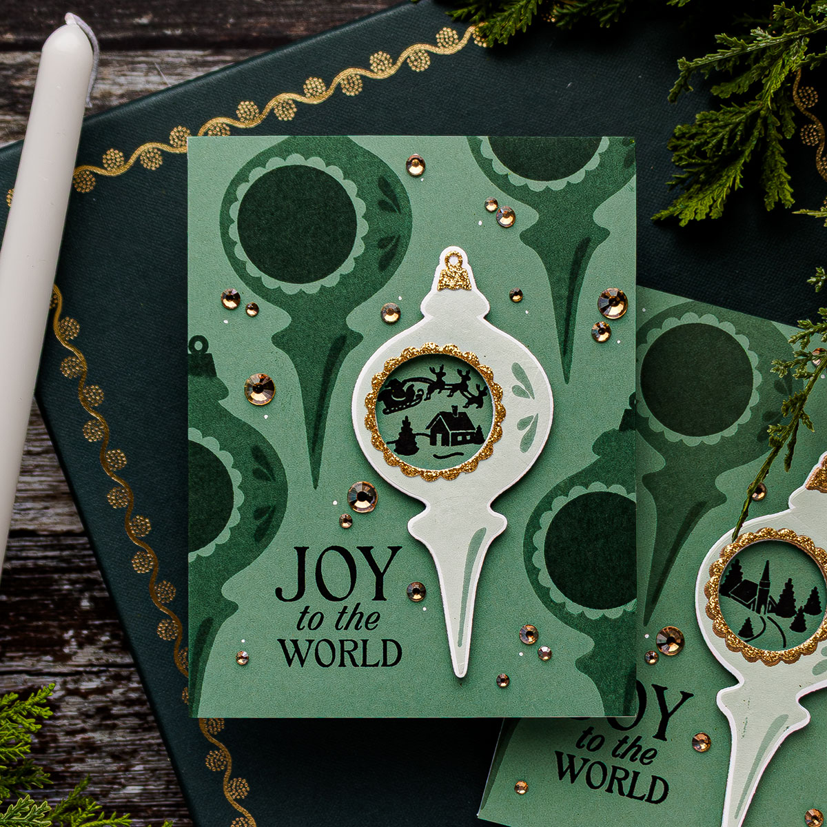Simon Says Stamps and Dies Shiny Baubles set1042sb STAMPtember Christmas Card | color-code:ALT06