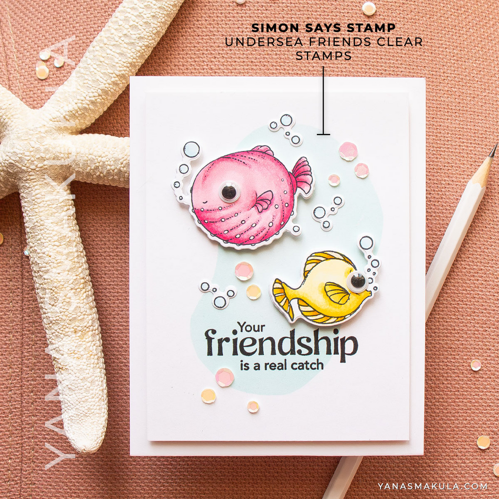 Simon Says Stamp Undersea Friends Wafer Dies 1363sdc Friend Like You Friend Card | color-code:ALT01