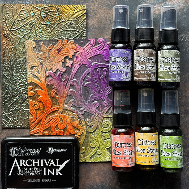 Tim Holtz Distress Jack-O-Lantern Mica Stain Ranger tsh87311 Halloween Cards | color-code:ALT07