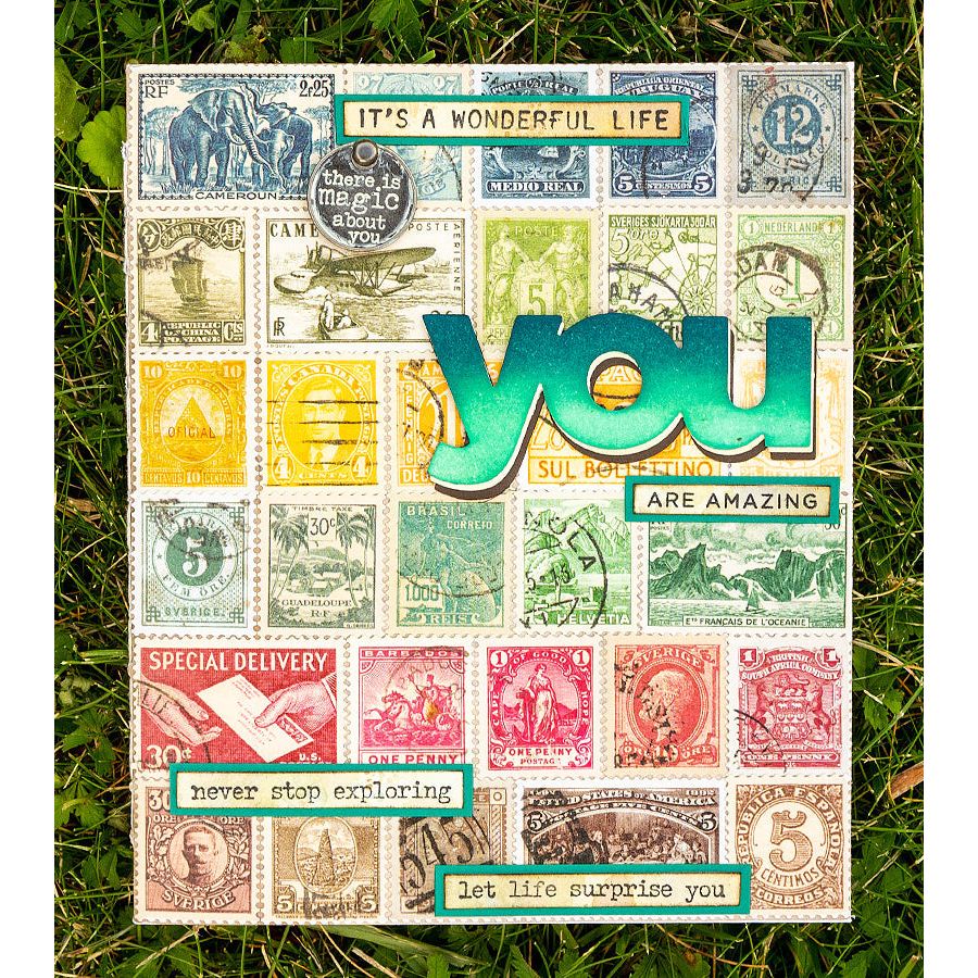 Tim Holtz Distress Ink Pad Frayed Burlap Ranger TIM21469 Postage Stamp Notebook | color-code:ALT97