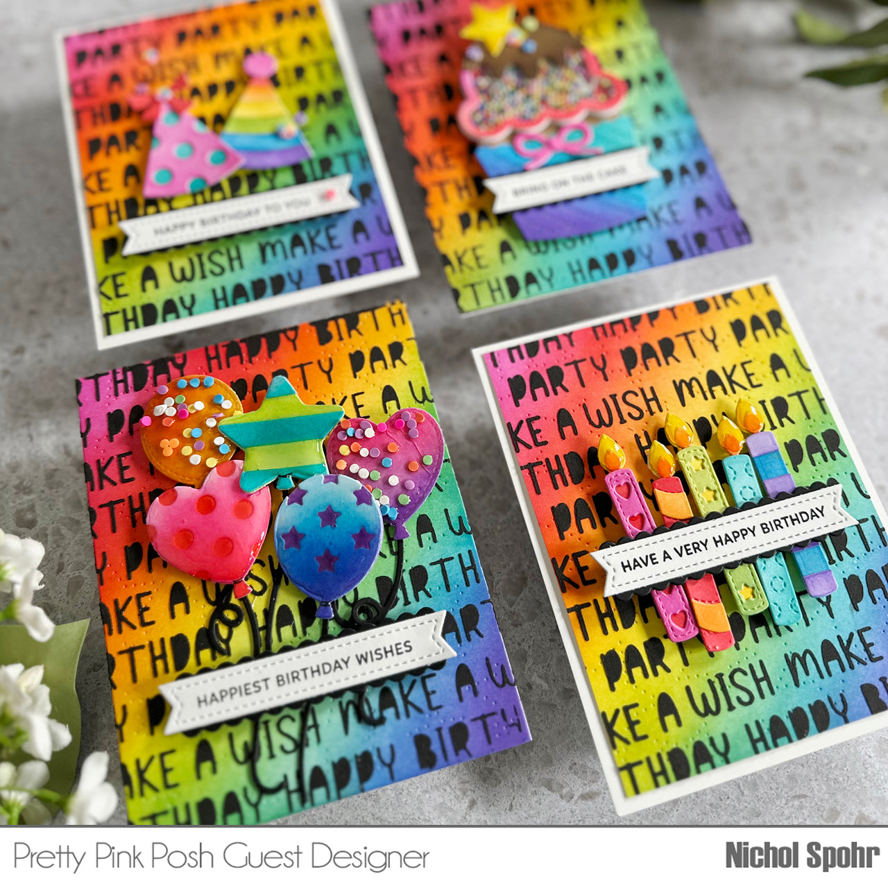 Tim Holtz Distress Mini Ink Pad Twisted Citron Ranger TDP47322 Happy Birthday Cards | color-code:ALT996