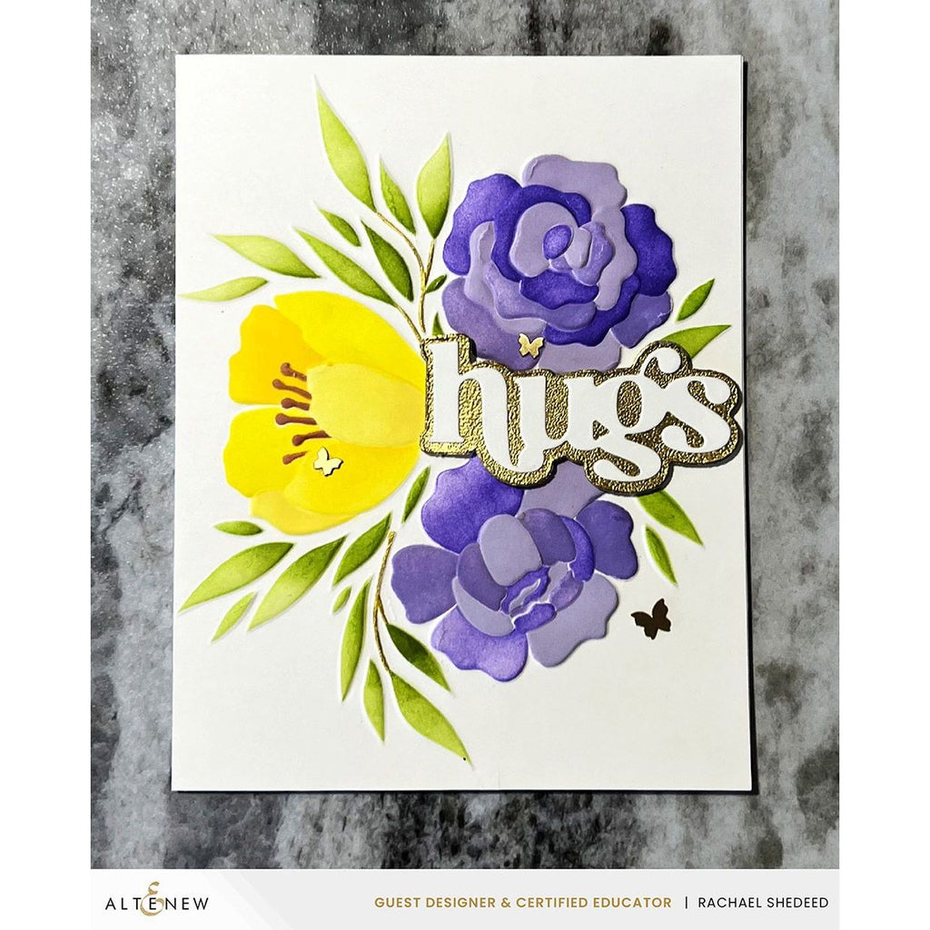 Altenew Whimsy Motif 3D Embossing Folder alt8468 hugs