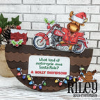 Riley And Company Funny Bones Holly Davidson Cling Rubber Stamp rwd-1200 christmas lights
