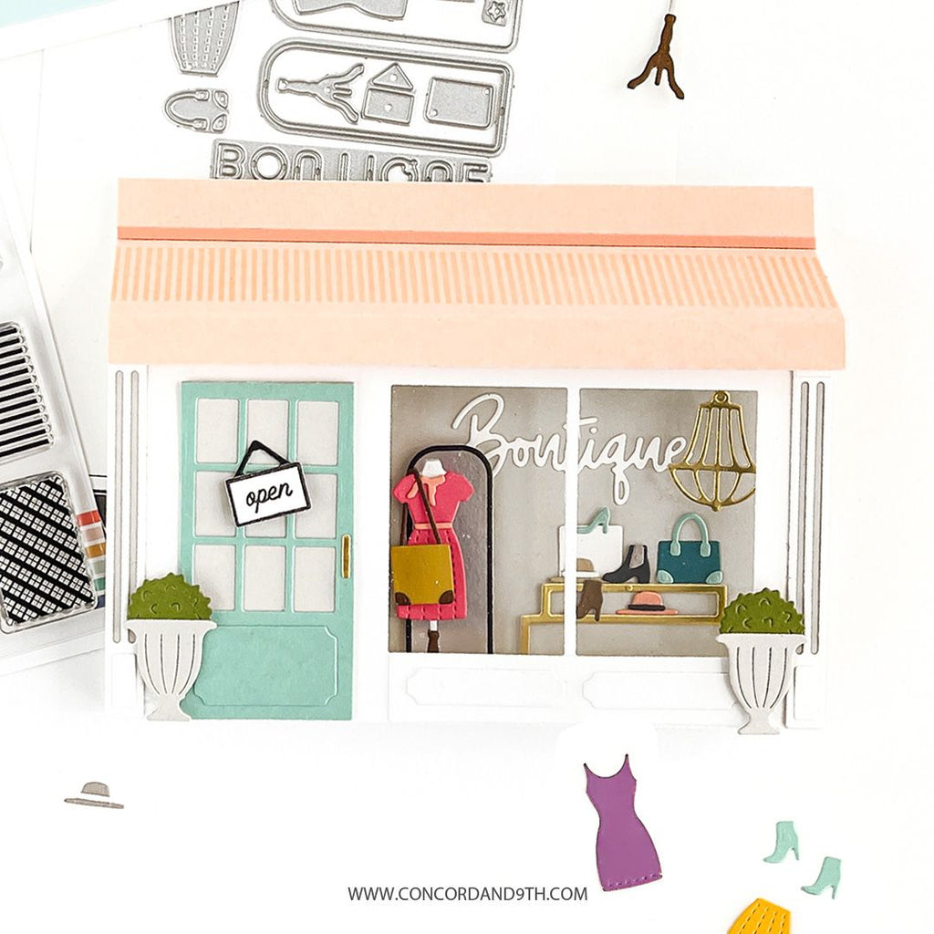 Concord & 9th Fashion Shoppe Clear Stamp Set 11775 Boutique