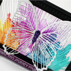 Tim Holtz Alcohol Ink RASPBERRY Ranger TAB25528 See Thru Frame Project | color-code:ALT02