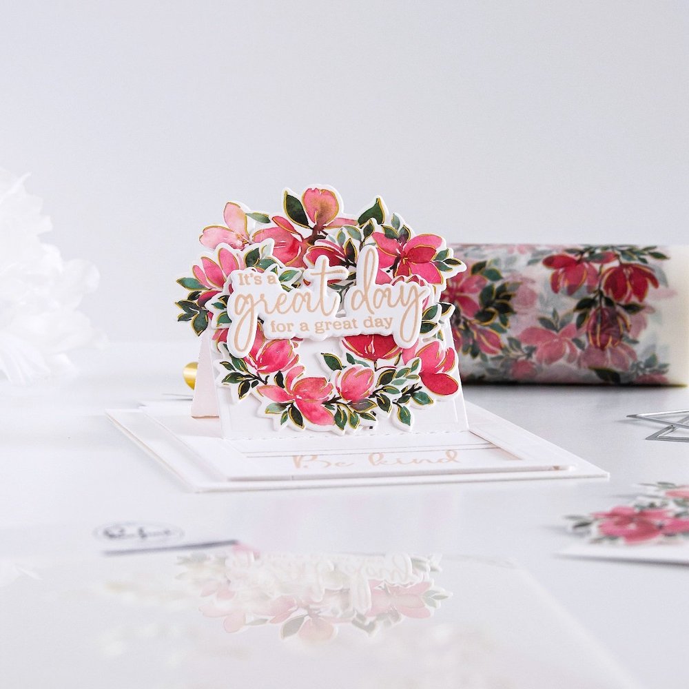 PinkFresh Studio Artistic Magnolias Die Set 195323 Great day | color-code:ALT03