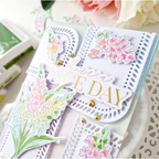 PinkFresh Studio Tuberose Stencil Set 195823 Have A Nice Day Card | color-code:ALT03