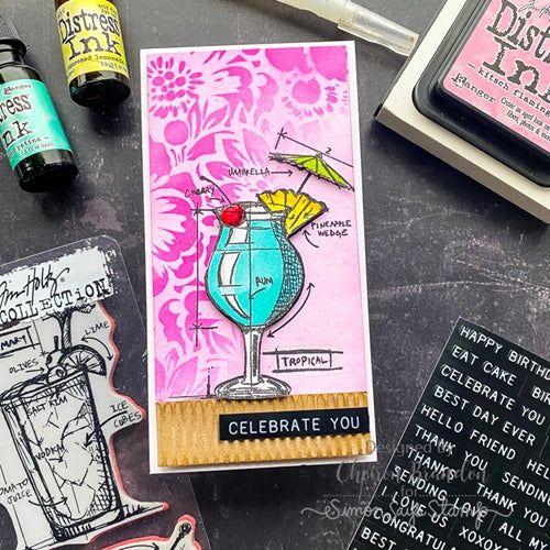 Simon Says Stamp! Tim Holtz Distress Ink Pad PICKED RASPBERRY Ranger TIM34995 | color-code:ALT833