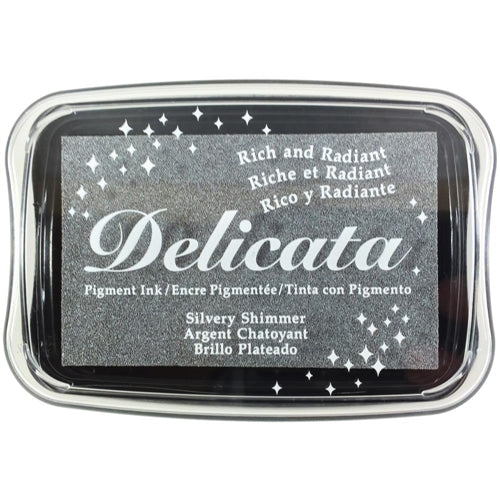 Simon Says Stamp! Tsukineko Delicata  SILVERY SHIMMER Ink Pad DE-000-192