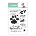 Simon Says Stamp! Simon Says Clear Stamps PAWPRINTS ON OUR HEARTS sss101425