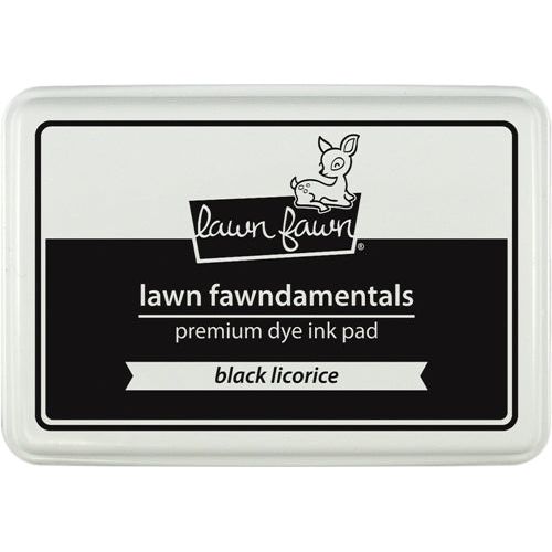 Simon Says Stamp! Lawn Fawn BLACK LICORICE Premium Dye Ink Pad Fawndamentals LF868
