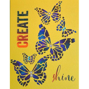 Simon Says Stamp! Memory Box REVERSE BUTTERFLY COLLAGE Craft Die 99145