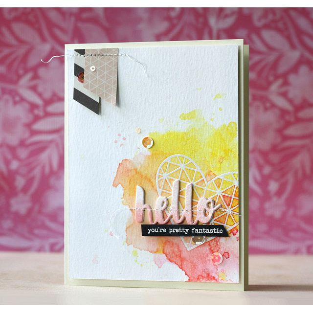 Simon Says Stamp! Simon Says Stamp PAINTED HELLO Wafer Die sssd111486