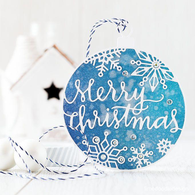 Simon Says Stamp! Simon Says Stamp MERRY CHRISTMAS ORNAMENT Wafer Dies sssd111497