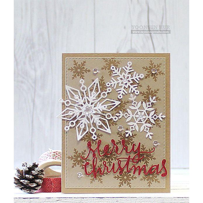 Simon Says Stamp! Simon Says Stamp MERRY CHRISTMAS ORNAMENT Wafer Dies sssd111497