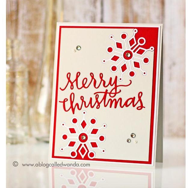 Simon Says Stamp! Simon Says Stamp MERRY CHRISTMAS ORNAMENT Wafer Dies sssd111497