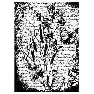 Simon Says Stamp! Tim Holtz Cling Rubber ATC Stamp FLUTTER COM022
