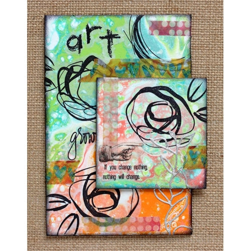 Simon Says Stamp! Dina Wakley Ranger LIME 1OZ Media Acrylic Paint MDQ54030