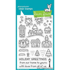 Simon Says Stamp! Lawn Fawn WINTER VILLAGE Clear Stamps LF1472