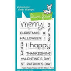 Simon Says Stamp! Lawn Fawn HAPPY HAPPY HAPPY ADD-ON Clear Stamps LF1478