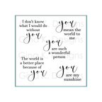 Simon Says Stamp! Gina K Designs ALL ABOUT YOU Clear Stamps 1158
