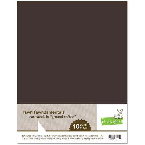 Simon Says Stamp! Lawn Fawn GROUND COFFEE Cardstock LF1572