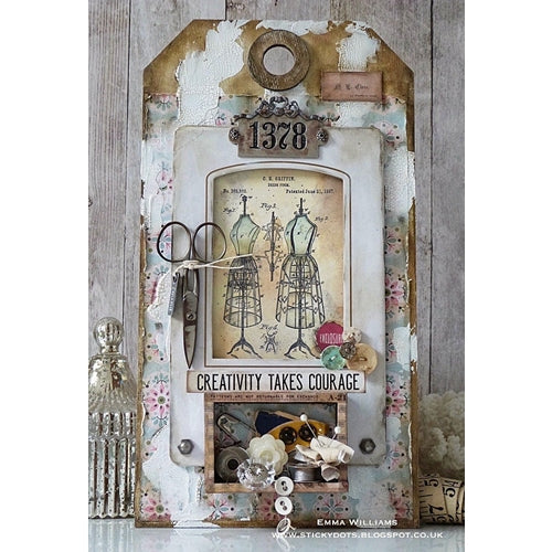 Simon Says Stamp! Tim Holtz Idea-ology WORN WALLPAPER th93692