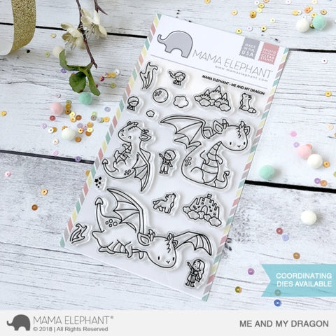 Simon Says Stamp! Mama Elephant Clear Stamp ME AND MY DRAGON
