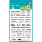 Simon Says Stamp! Lawn Fawn REVEAL WHEEL SENTIMENTS Clear Stamps LF1701