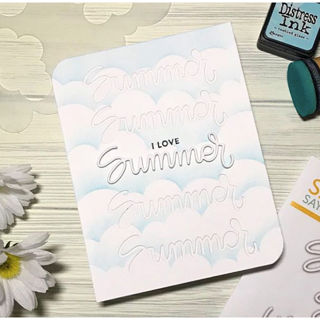 Simon Says Stamp! Simon Says Stamp Stencils CLOUDS FOR DAYS ssst121423
