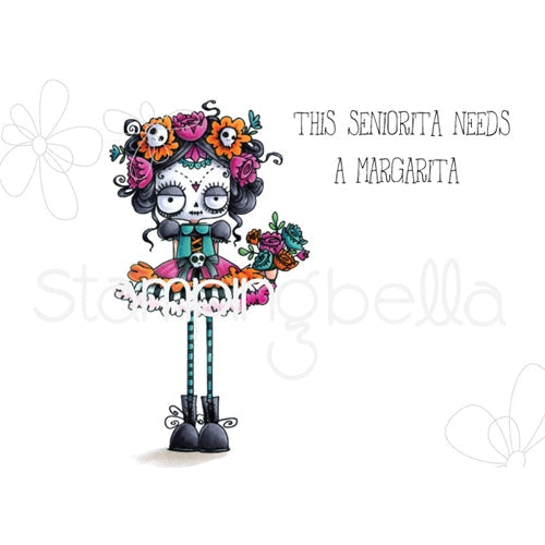 Simon Says Stamp! Stamping Bella Cling Stamp DAY OF THE DEAD ODDBALL eb731
