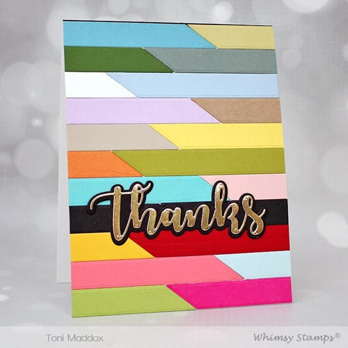 Simon Says Stamp! Whimsy Stamps QUICK STRIPS Dies WSD330