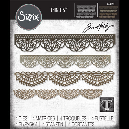 Simon Says Stamp! Tim Holtz Sizzix CROCHET Thinlits Dies 664178